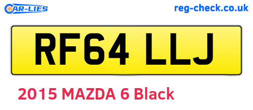 RF64LLJ are the vehicle registration plates.