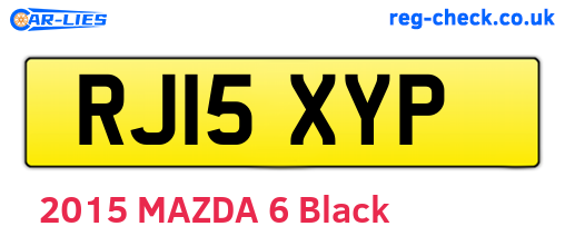 RJ15XYP are the vehicle registration plates.