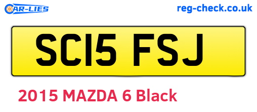 SC15FSJ are the vehicle registration plates.