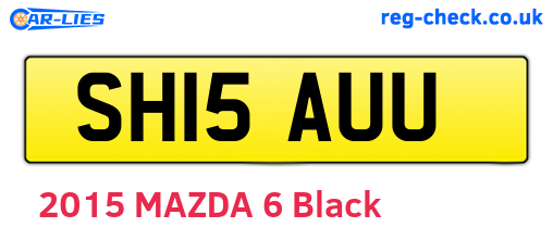 SH15AUU are the vehicle registration plates.