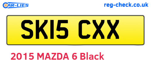 SK15CXX are the vehicle registration plates.