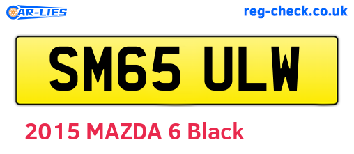 SM65ULW are the vehicle registration plates.