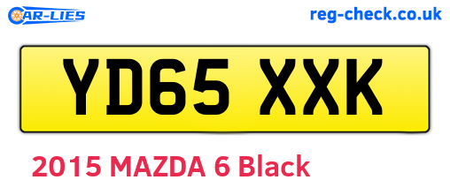 YD65XXK are the vehicle registration plates.