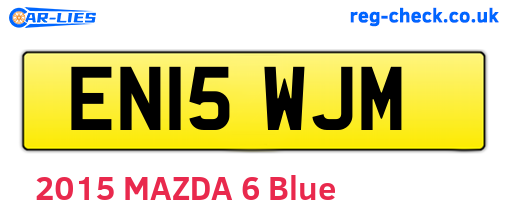 EN15WJM are the vehicle registration plates.