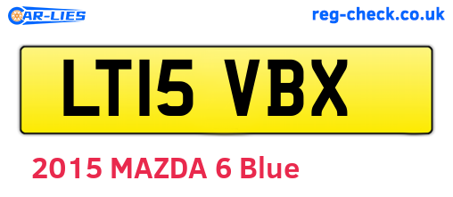 LT15VBX are the vehicle registration plates.