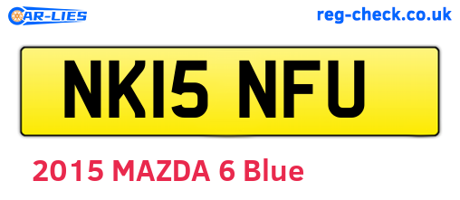 NK15NFU are the vehicle registration plates.