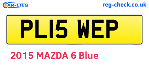 PL15WEP are the vehicle registration plates.