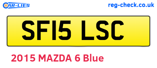 SF15LSC are the vehicle registration plates.