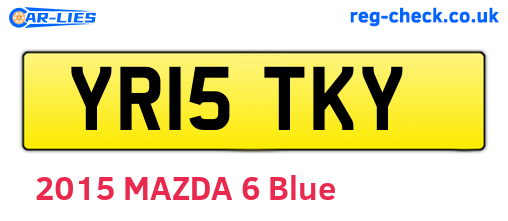 YR15TKY are the vehicle registration plates.
