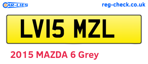LV15MZL are the vehicle registration plates.