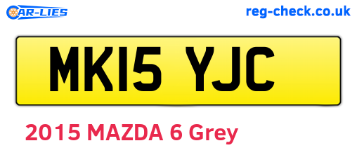 MK15YJC are the vehicle registration plates.