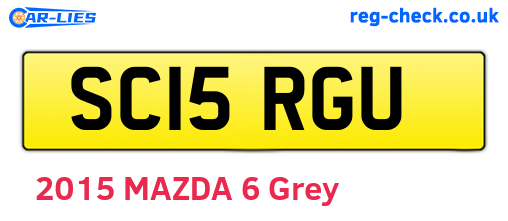 SC15RGU are the vehicle registration plates.