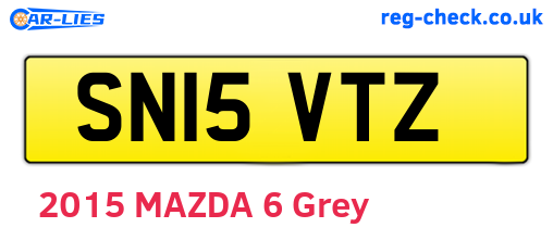 SN15VTZ are the vehicle registration plates.