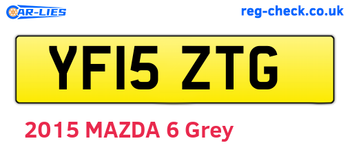 YF15ZTG are the vehicle registration plates.