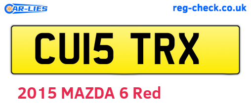 CU15TRX are the vehicle registration plates.