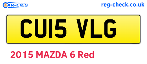 CU15VLG are the vehicle registration plates.