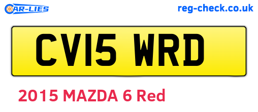 CV15WRD are the vehicle registration plates.
