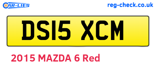 DS15XCM are the vehicle registration plates.