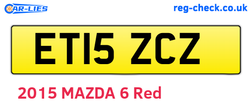 ET15ZCZ are the vehicle registration plates.