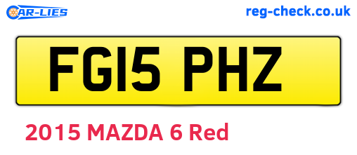 FG15PHZ are the vehicle registration plates.