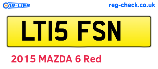 LT15FSN are the vehicle registration plates.