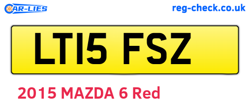 LT15FSZ are the vehicle registration plates.