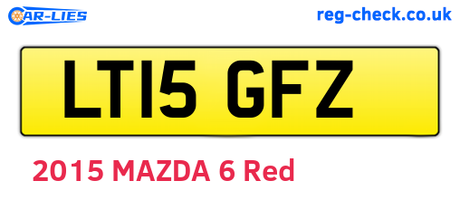 LT15GFZ are the vehicle registration plates.