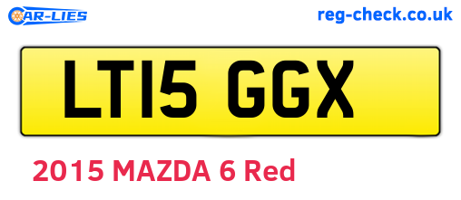 LT15GGX are the vehicle registration plates.