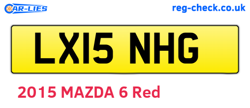 LX15NHG are the vehicle registration plates.