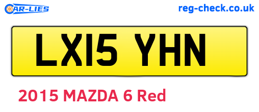 LX15YHN are the vehicle registration plates.