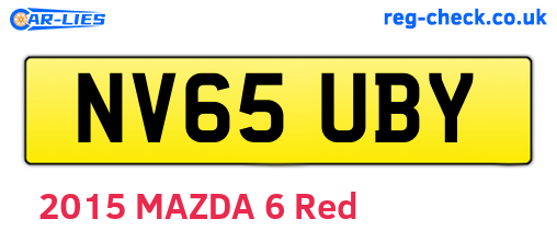 NV65UBY are the vehicle registration plates.