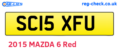 SC15XFU are the vehicle registration plates.