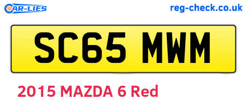 SC65MWM are the vehicle registration plates.