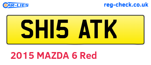 SH15ATK are the vehicle registration plates.