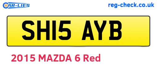 SH15AYB are the vehicle registration plates.