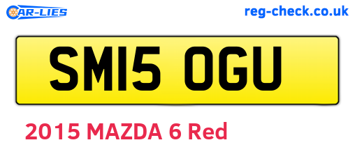 SM15OGU are the vehicle registration plates.