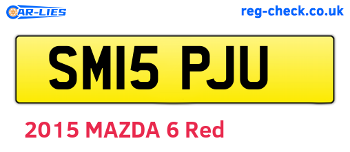 SM15PJU are the vehicle registration plates.