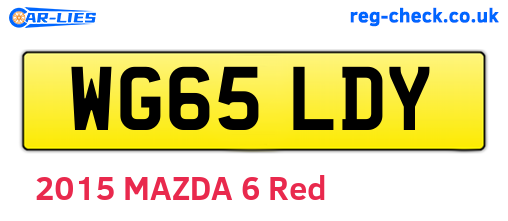 WG65LDY are the vehicle registration plates.