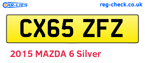 CX65ZFZ are the vehicle registration plates.