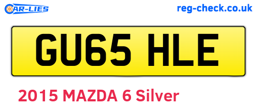 GU65HLE are the vehicle registration plates.