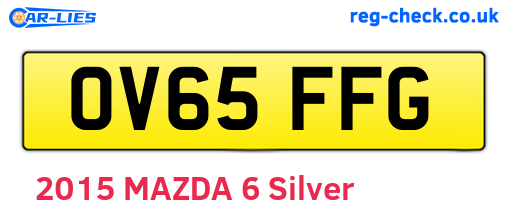 OV65FFG are the vehicle registration plates.