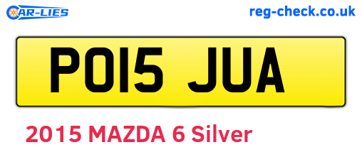 PO15JUA are the vehicle registration plates.