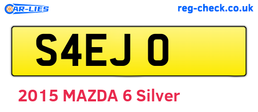 S4EJO are the vehicle registration plates.