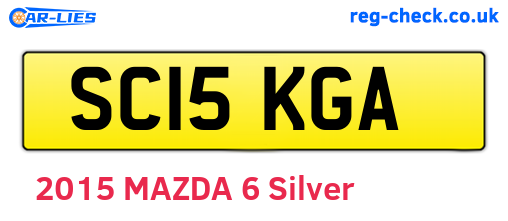 SC15KGA are the vehicle registration plates.