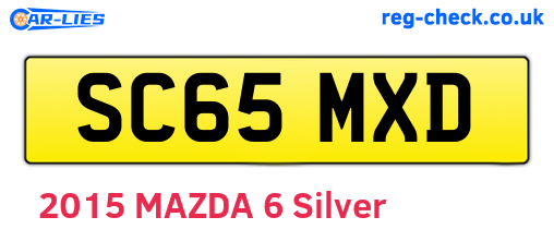 SC65MXD are the vehicle registration plates.