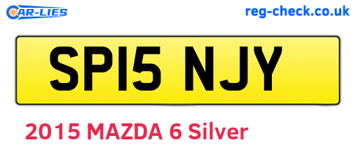 SP15NJY are the vehicle registration plates.