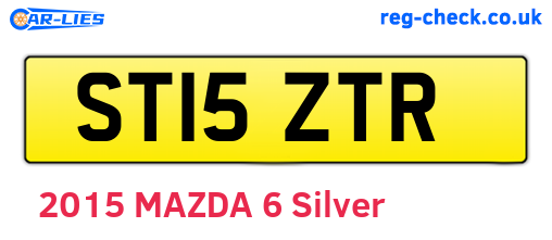 ST15ZTR are the vehicle registration plates.