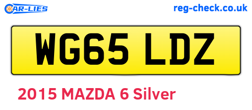 WG65LDZ are the vehicle registration plates.
