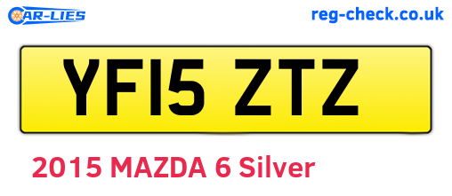 YF15ZTZ are the vehicle registration plates.