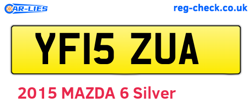 YF15ZUA are the vehicle registration plates.
